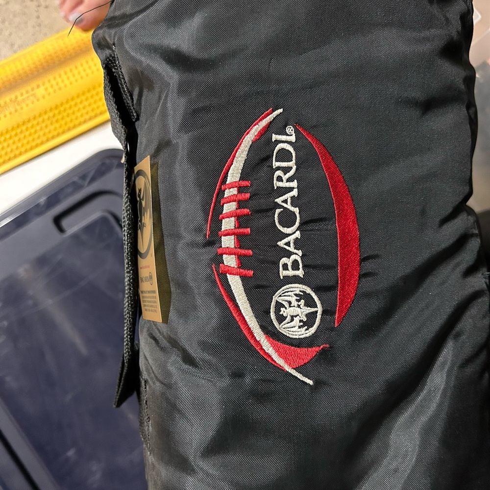 Bacardi stadium blanket foldable with handle
